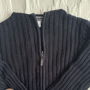 Link Black Ribbed Women's Cardigan